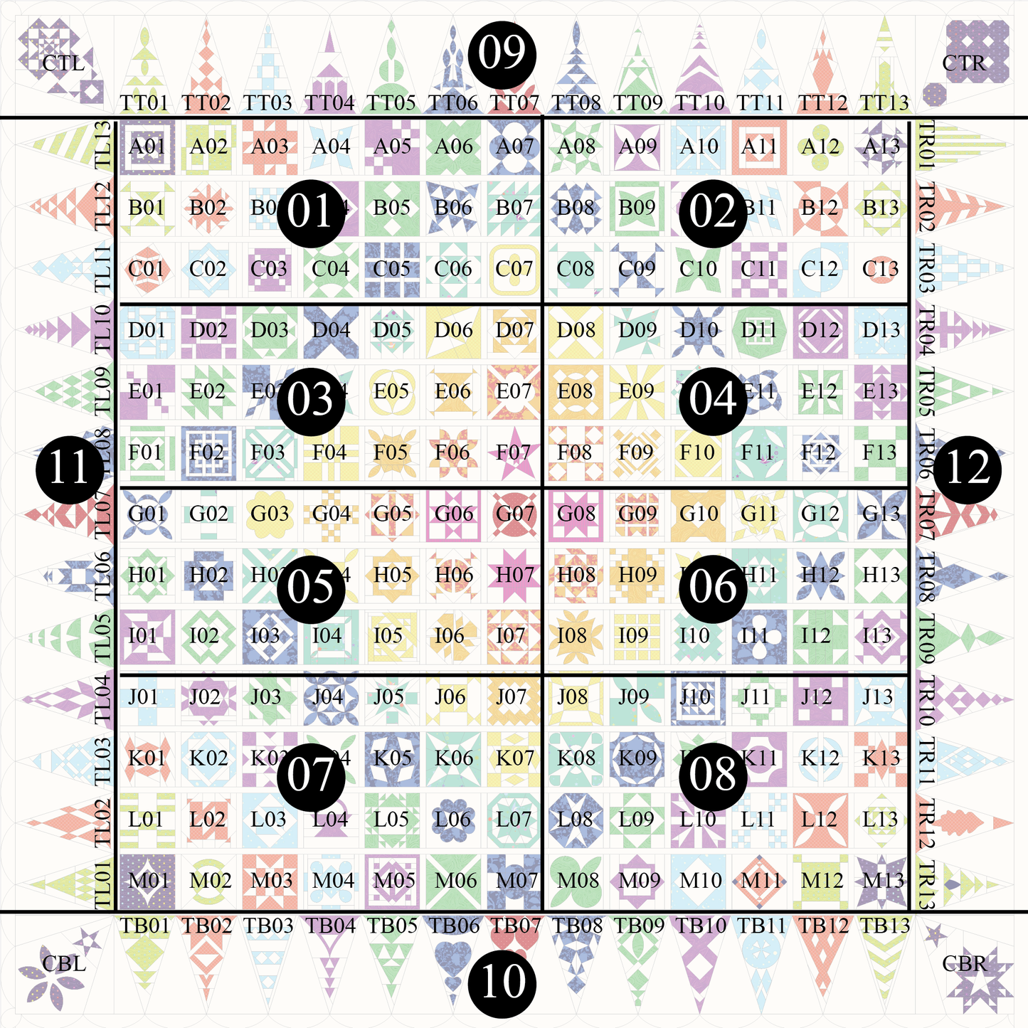 The Jane Stickle Quilt BOM - Shipping May 2026